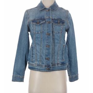 Old Navy Medium Wash Fitted Denim Jacket
